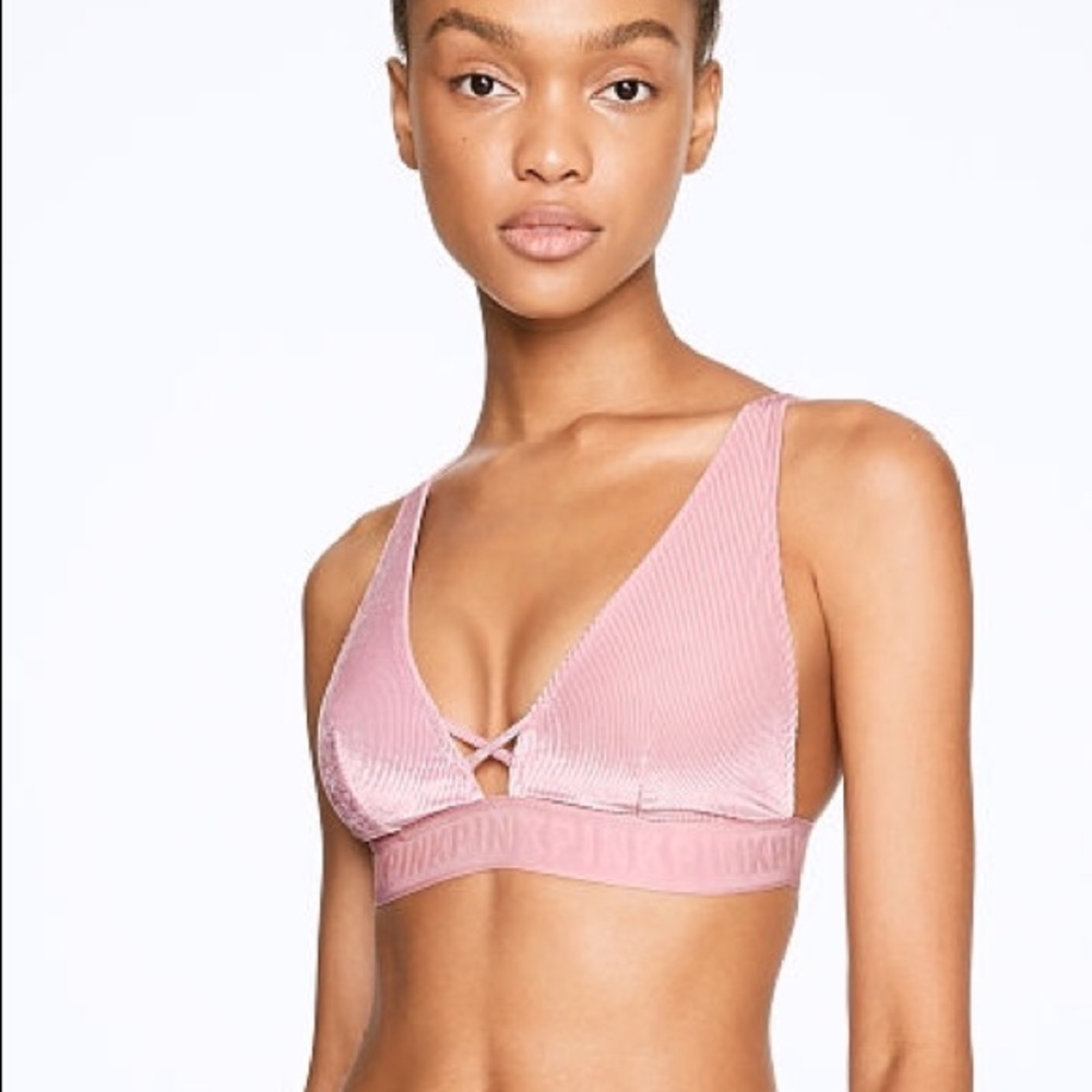 Never Worn Victoria’s Secret Pink Velvet Bralette